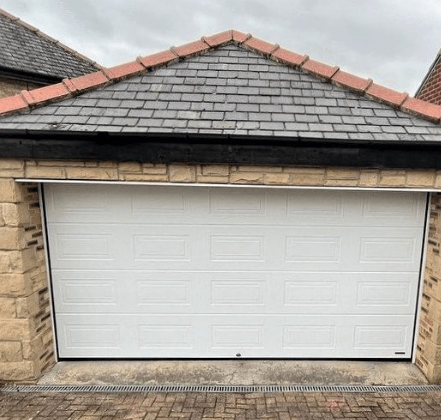 wide sectional garage door